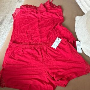 Intimissimi Scarlet Lace Sleepwear Set